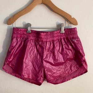 Lorna Jane Hot Pink 100% Nylon Shorts SIZE SMALL